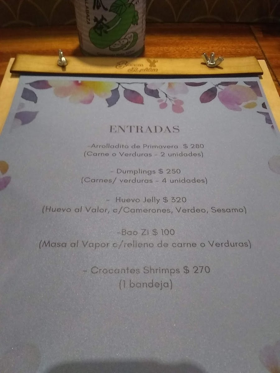 Menu Green Rabbit-5